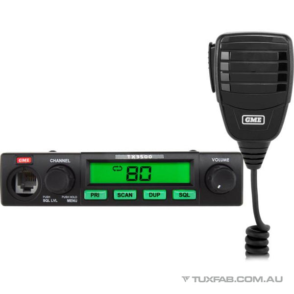GME TX3500S UHF CB TWO WAY RADIO CAR VEHICLE MOBILE 5W 80 4WD SUV 3500 COMPACT