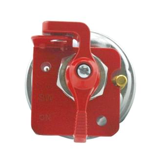 Battery Master Switch 240A Single Pole Isolator with RED Lockout Lever